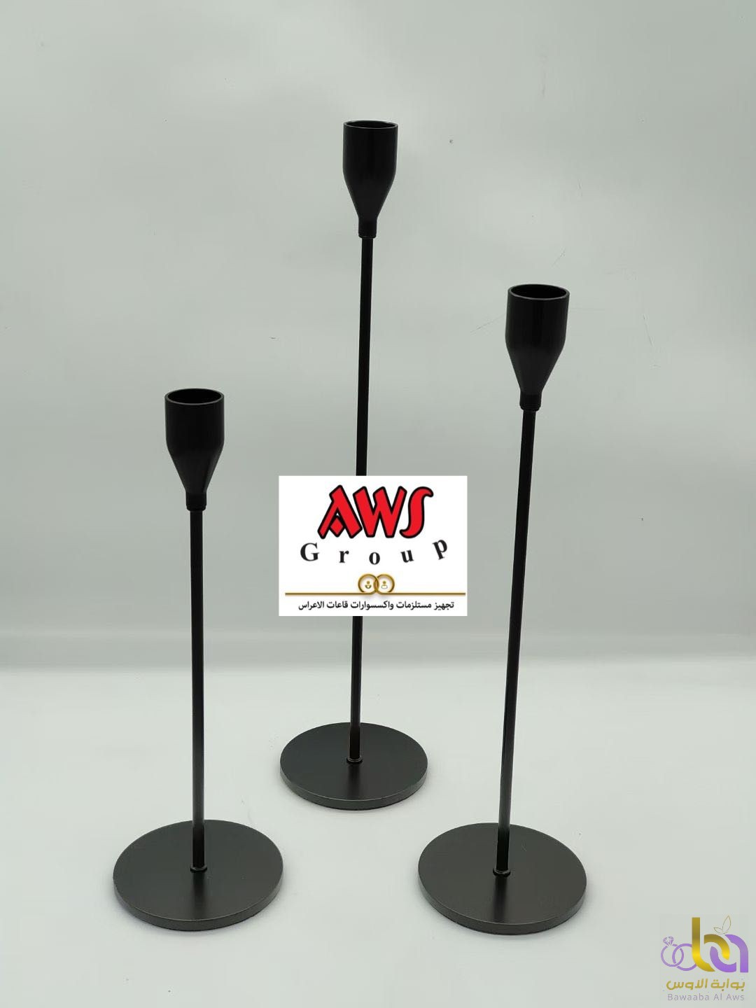 شمعدان احادي معدن 