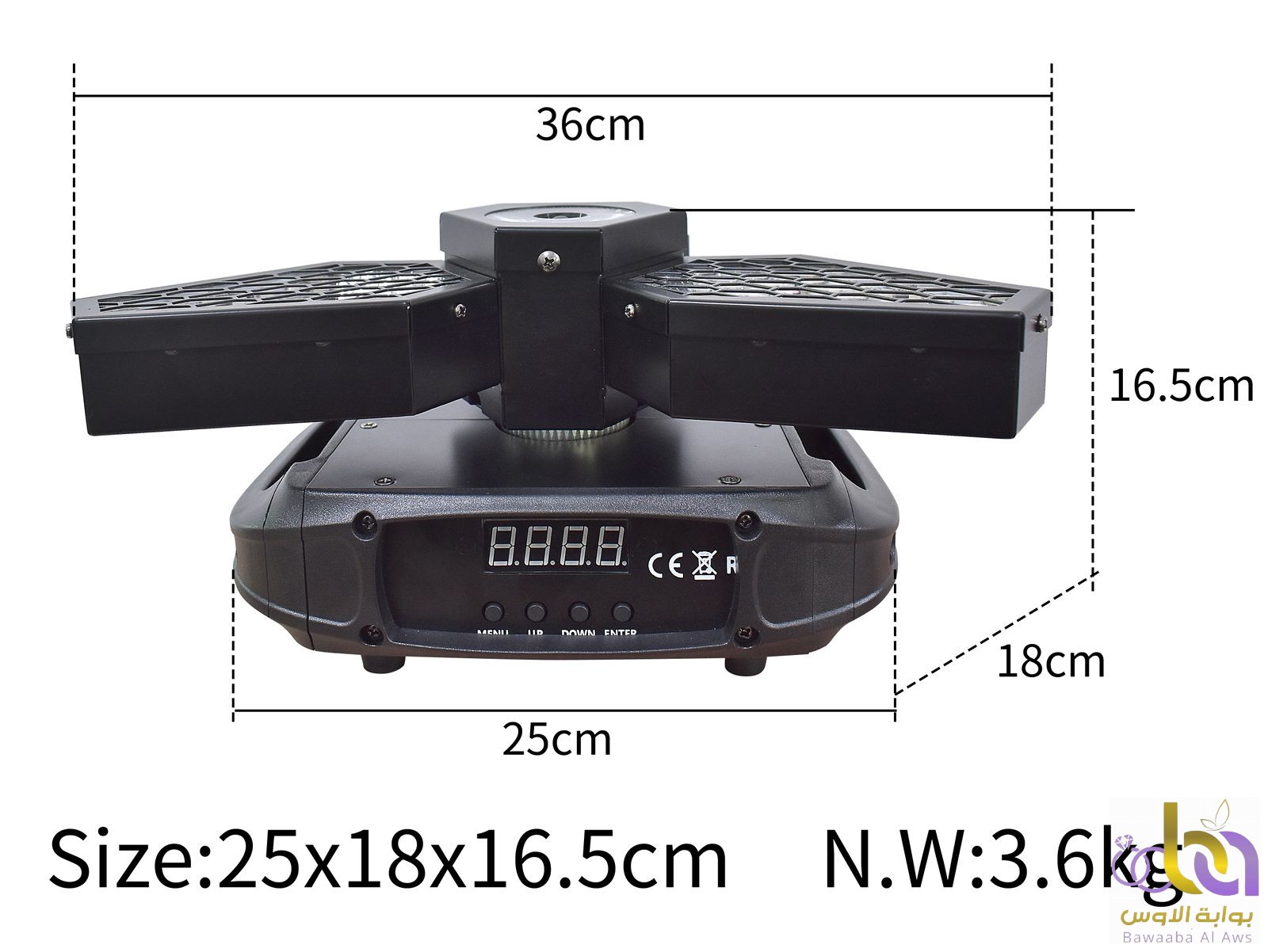 فلاش LED دوار صغير